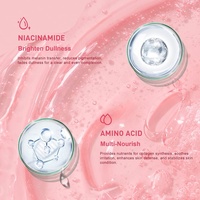 Mascarilla Facial de Gel Rosa PDRN con Colágeno, Rejuvenecedora, Hidratante e Iluminadora para el Cuidado de la Piel
