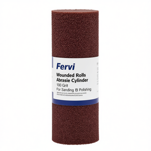 เฟอร์วี วูนด์ด์ โรลส์ กระดาษทรายทรงกระบอก 100 กรวด สำหรับขัดและขัดเงา - Product Image 2