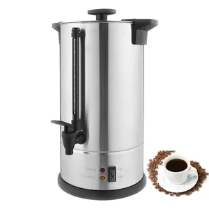 Cafeteira elétrica, máquina de café elétrica de 7 litros para parede dupla com caldeira, para chá e café sus304 110v/220v máquina do fabricante