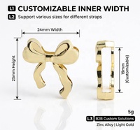 Breloques coulissantes alphabet A-Z plaquées or et argent, pendentifs lettres personnalisables pour la fabrication de sacs DIY, colliers pour animaux de compagnie et étiquettes de charme