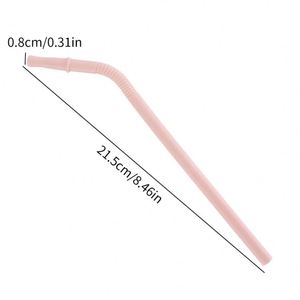 BPA Free <b>Reusable</b> Silicone Soft Drinking <b>Straws</b> Foldable and Colorful Party Kitchen Accessories Bar Supplies - Product Image 6