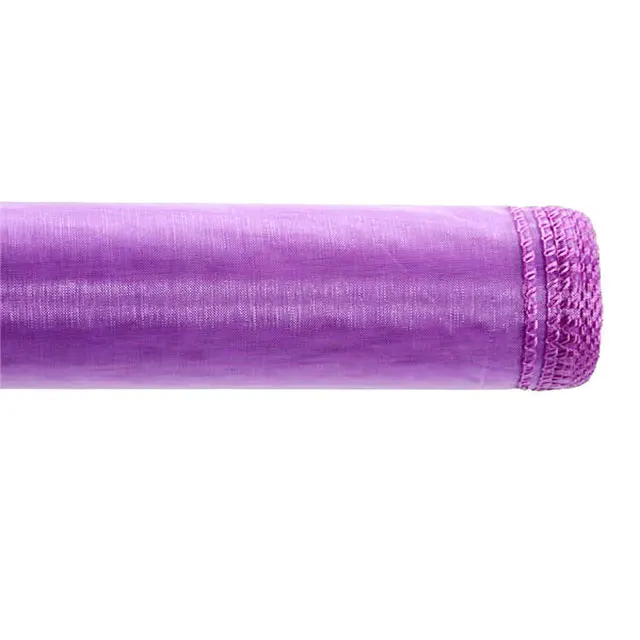 Rouleau de Voile pur 100% Polyester Organza doux, tissu d'emballage, fournitures de fête, vente en gros, livraison gratuite