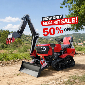 Crawler Tractors Remote-controlled <b>Cultivator</b> Crawler Rotary Tiller Mini Crawler Tractor - Product Image 1