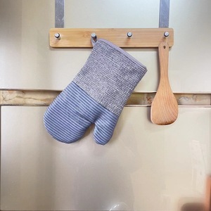 Gant de four à micro-ondes en coton durable avec silicone antidérapant, épaissi, résistant à la chaleur, pour la pâtisserie - Product Image 2