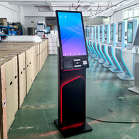 27-Inch Win 10 layar sentuh lantai berdiri kios desain baru Layanan Mandiri Terminal pembayaran QR kode Scanner Printer opsional