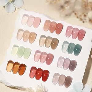 AILANUO Gel de base pour ongles 48 couleurs, série Fleur Épanouie et S'évanouit, Gel de couleur de base, Vernis à ongles UV sans TPO ni HEMA, OEM ODM - Product Image 2