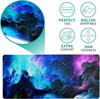 Alfombrilla de Ratón Enrollable Lavable de Goma Natural Antideslizante con Mapa del Mundo de 90x40cm, Tamaño XXL, para Videojuegos, Oficina y Hogar, Venta al Por Mayor