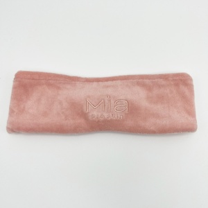 <span class=keywords><strong>Bandeau</strong></span> de soin du visage en microfibre de velours pour femmes, <span class=keywords><strong>maquillage</strong></span>, spa, avec logo personnalisé - Product Image 3