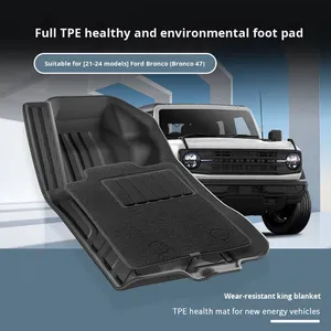 Tapis de sol intérieurs de luxe entièrement écologiques en <span class=keywords><strong>TPE</strong></span> semi-fermés pour Ford Bronco 4 portes 2021-2024 - Exclusivité transfrontalière - Product Image 4