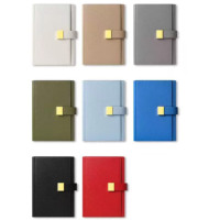 Libreta Personalizada de Cuero PU Magnética A5, 256 Páginas, Diario con Logotipo Estampado en Relieve, Lazo para Bolígrafo, Tapa Dura, para Negocios