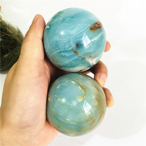 Sfera di Cristallo Naturale all'Ingrosso, Pietre Curative, Calcite Blu dei Caraibi - Product Image 3