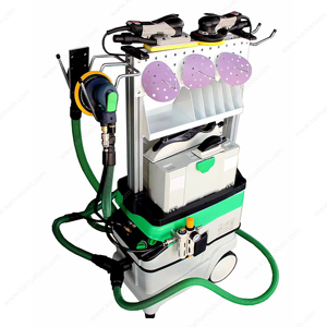 เครื่องดูดฝุ่นแบบเคลื่อนที่สำหรับงานไม้ กำลังไฟ 350-1200 วัตต์ ความจุถัง 38 ลิตร อัตราการดูดฝุ่น 3900 ลิตร/นาที สายเคเบิลยาว 5 เมตร - Product Image 2