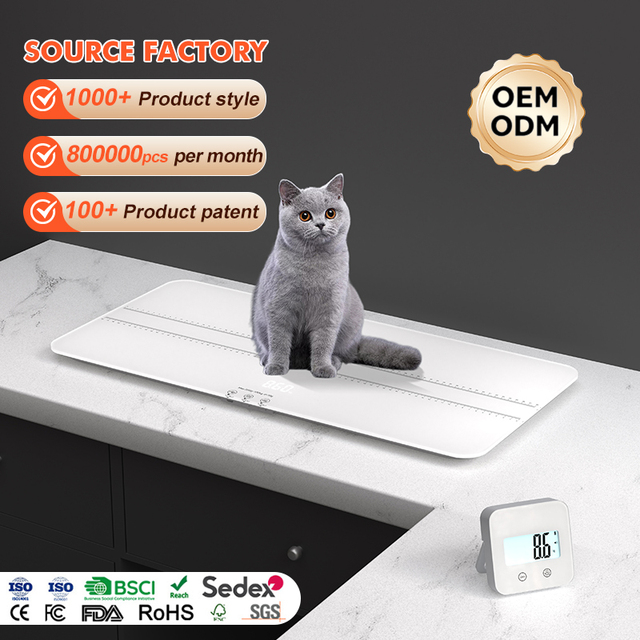 Platform Weight Scale Digital Capacity 100kg Intelligent Pull Out Digital Double Display Animal Pet Weight Scale for Large Dogs