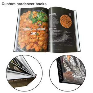 Servizio 2024 di stampa di libri di cucina con copertina rigida del libro di cucina del Menu del ristorante personalizzato A4 - Product Image 3