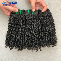 Di alta qualità naturale folletto crespo ricci vietnamiti estensione dei capelli umani doppio disegnato Remy No groviglio No spargimento