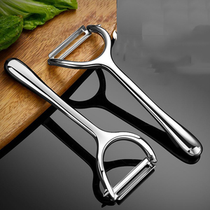 Çok fonksiyonlu 2 1 paslanmaz çelik manuel patates elma meyve sebze mutfak için büyük soyma bıçağı çinko alaşım soyucu - Product Image 1