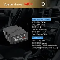 Vgate VLinker MC+ ELM327 Bluetooth 3.0 OBD 2 OBD2 ELM 327 Wifi, Herramienta de Diagnóstico para Automóviles con Android/iOS, Escáner Automotriz, PK OBDLINK V 1 5