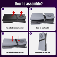Plaque de remplacement de haute qualité pour console de jeu, plaque de protection pour Playstation 5