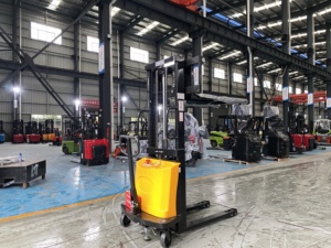 Giá rẻ nhất giá 2000kg 1000kg 1500kg New đầy đủ điện bán điện xách tay Stacker Pallet xe nâng tự nâng Stacker - Product Image 2
