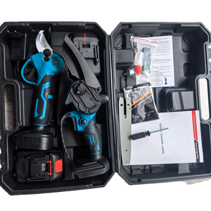 Ensemble 2-en-1 : 2 batteries universelles, sécateur à chaîne à lubrification automatique de 6 pouces, numérique/non numérique en option - Product Image 1