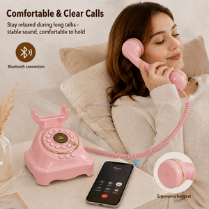 Téléphones filaires rétro avec fonction Bluetooth, prêts à être expédiés, vente en gros transfrontalière - Product Image 3