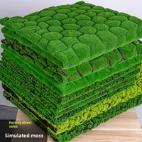 Décoration de supermarché DIY, mousse artificielle verte, gazon, mousse en mousse, matériau pour le Nouvel An, Halloween, Thanksgiving, plante en mousse