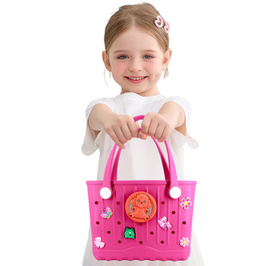 Large/medium/small size waterproof and durable eco-friendly eva beach bag unisex eva hole tote bag with charm decoration - Product Image 6