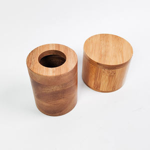 <span class=keywords><strong>Boîte</strong></span> de rangement ronde <span class=keywords><strong>en</strong></span> <span class=keywords><strong>bois</strong></span> d'acacia, <span class=keywords><strong>boîte</strong></span> <span class=keywords><strong>à</strong></span> <span class=keywords><strong>épices</strong></span> avec couvercle pivotant, <span class=keywords><strong>boîte</strong></span> <span class=keywords><strong>à</strong></span> sel de cuisine - Product Image 4