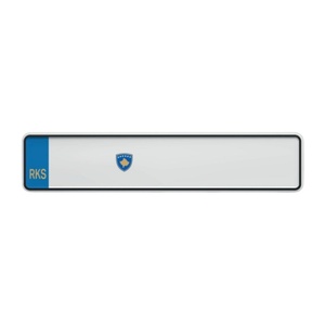 Placa de Matrícula Personalizada de Kosovo, Placa de Metal en Blanco para Automóvil, Grabada o Impresa, Estilo Europeo, Suministro de Fábrica OEM - Product Image 4