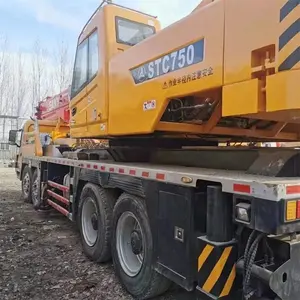 Factory Price Second Hand SANY STC750 Mobile Crane Used 75 Tons Truck Crane For Sale