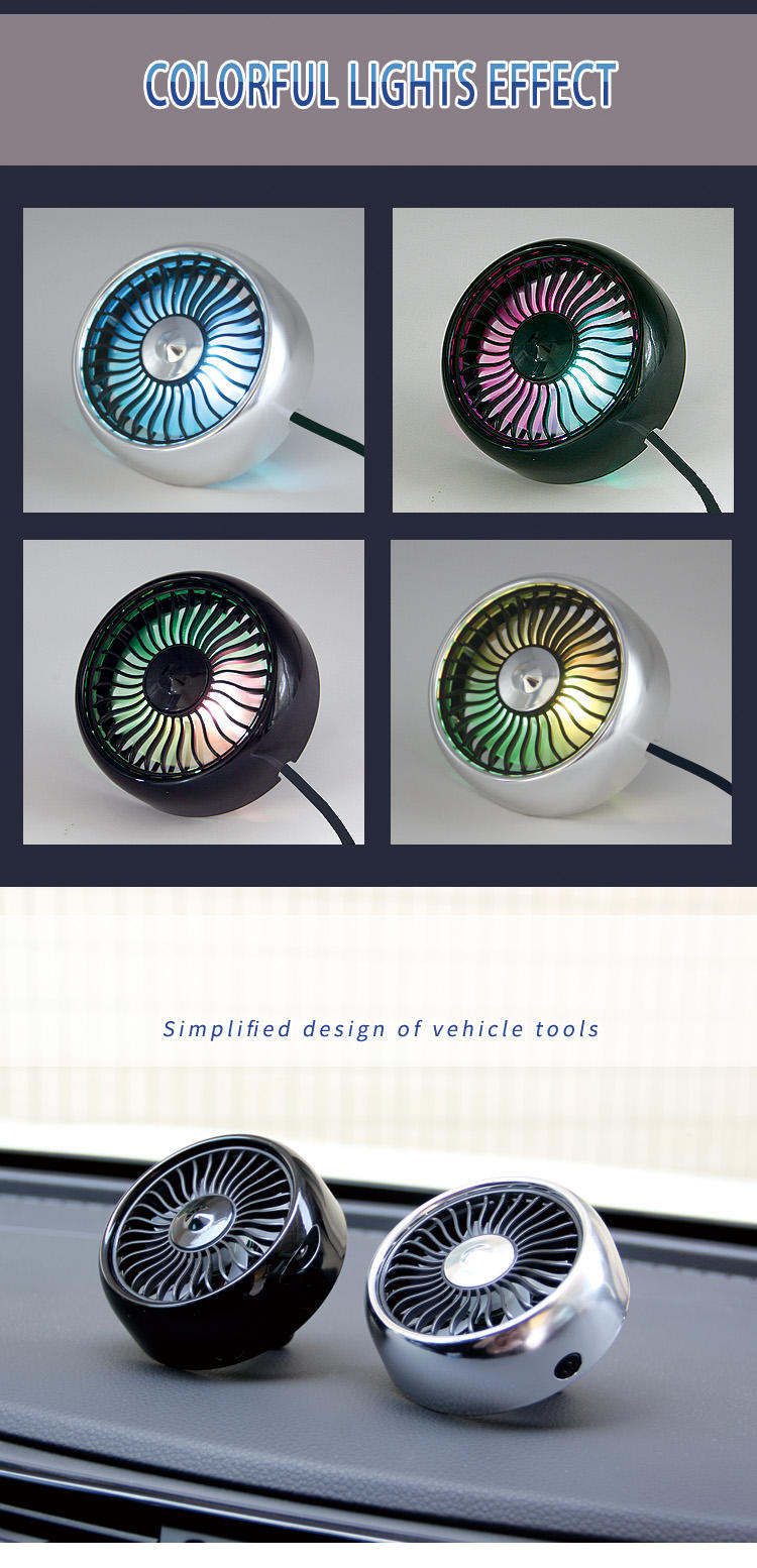 F101 Mini Auto Parts Car Air Vent Car Fan Air Cooled Car Portable Car