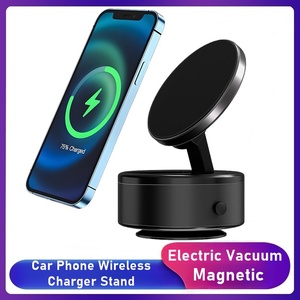 Support de téléphone universel pour voiture à ventouse de ventilation avec rotation à 360 degrés, <span class=keywords><strong>chargeur</strong></span> pour <span class=keywords><strong>iPhone</strong></span> Samsung, aspiration électrique automatique - Product Image 6
