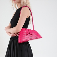 Nouveau Sac à Main Femme Unique et Mignon en Forme Irrégulière, Sacs à Bandoulière en Cuir PU Tendance pour Dames avec Imprimé Léopard, Serpent et Motif Pierre