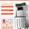 Stock de fábrica, superventas, compresor de marca Popular de verano, gran capacidad, tres cabezales, 20-28 L/h, máquina de helados de servicio suave - Product Image 5