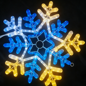 Decoración de Silueta de Copo de Nieve Iluminado para Ventana Navideñ<span class=keywords><strong>a</strong></span> - <span class=keywords><strong>Luces</strong></span> Navideñas y de Fiesta para el Hogar, Patio, Césped y Jardín - Product Image 6