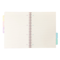 Meilleure vente carnet à spirale 100 feuilles format A4/A5 couverture rigide papier organisateur couleur index onglet diviseur pour cadeau journal organisation