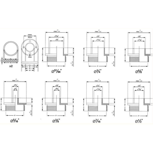 11pcs Router Bushing Guide <b>Set</b> 10-30mm Metric Imperial Steel Industrial <b>Hand</b> <b>Tool</b> Kit OEM ODM KHC Brand 1 Year Warranty - Product Image 3