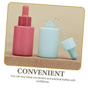 Botella cuentagotas de aceite esencial de glaseado de hombro plano personalizada cosmética vacía 30ml con caja y logotipo impreso - Product Image 5