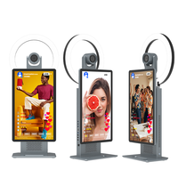 Venta directa de fábrica 15,6 "Video HD Cámara Transmisión en vivo Tiktok Video Todo en una máquina Telepromptert con YB Live Software