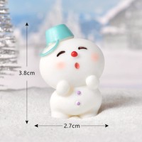Figurines en résine de Père Noël et bonhomme de neige CHENXI, décorations artistiques personnalisées pour mini-jardin et maison de poupée 3D