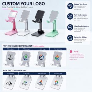 Wholesale Custom Logo Foldable Portable <b>Desk</b> Mobile Holder for Business Event Promo Gift <b>Phone</b> <b>Stand</b> - Product Image 3