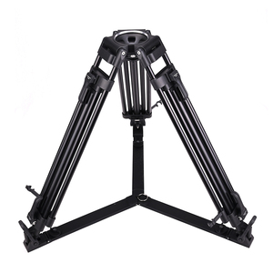 MagicLine V12P MLS100 Fluid Head & Kit trépied vidéo en aluminium pour caméras ENG Broadcast Camcorders - Product Image 2