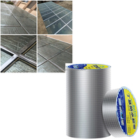 Ruban d'étanchéité butylique en feuille d'aluminium super solide, adhésif de réparation de toit étanche, ruban butyle résistant à l'eau