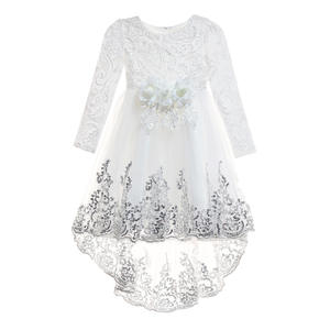 ชุดกระโปรงเจ้าหญิงสำหรับวันแต่งงานวันเกิดสำหรับเด็กชุดงานพรอมติดโบว์ชุดราตรีงานเลี้ยงสุดหรูสำหรับเด็กผู้หญิง - Product Image 5