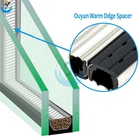 Barre d'espacement en aluminium pour vitrage isolant en verre pour systèmes de portes et fenêtres