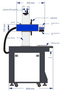 Machine de marquage laser à fibre de table 50W IPG Max CNC à refroidissement par air, prend <span class=keywords><strong>en</strong></span> charge DXF/<span class=keywords><strong>JPG</strong></span> - Product Image 4