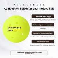 Approuvé, 40 trous, nouveau style, en plastique, pour l'extérieur et l'intérieur, pickleball professionnel pour adultes, moulage par rotation, divertissement personnalisé