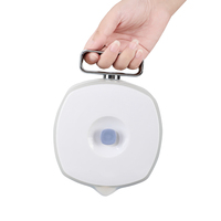 Bouilloire électrique pliable intelligente à écran tactile 850W, moderne, en acier inoxydable, sécurisée, 800ml, pliable, 12V/24V, pour voiture et usage domestique