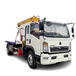 Camión de auxilio ligero de Sinotruck HOWO 4X2 del precio de fábrica con la grúa telescópica del auge del brazo de 8 toneladas para la elevación del coche/del autobús en venta - Product Image 6