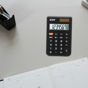 Thuận lợi nhỏ 8 chữ số máy tính năng lượng mặt trời và pin kép điện văn phòng trường chất lượng cao ABS Vật liệu màu đen mini tùy chỉnh thiết lập - Product Image 4